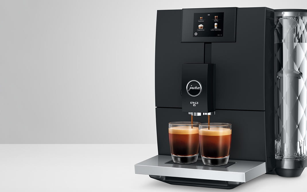 ENA 8 JURA Coffee Machines Specialities Latte Macchiato Cappuccino Espresso and Coffee